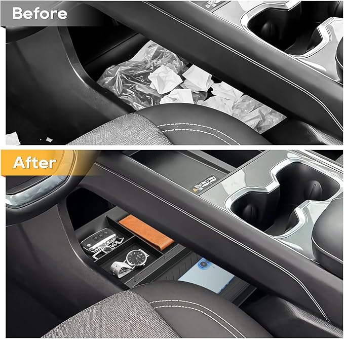 LFOTPP for GMC Acadia Center Console Organizer for 2024-2026 GMC Acadia (Elevation/AT4/Denali) Middle Armrest Storage Tray Insert,OEM Fit, Non-Slip Waterproof 2024 2025 2026 GMC Acadia Accessories