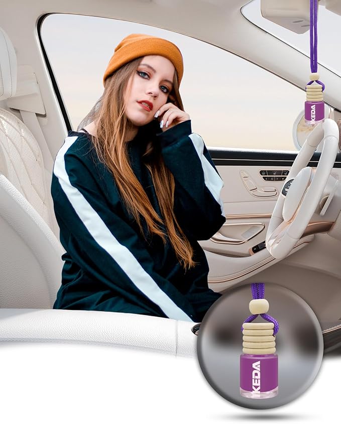 Car Air Freshener 4ml Car Scents | 45-Days Keep Fragrance | Automotive Hanging Diffuser Bottles | Remove Auto Odor Long-Lasting Fresh Air for Home Deodorizer (6pcs Savage Boy)
