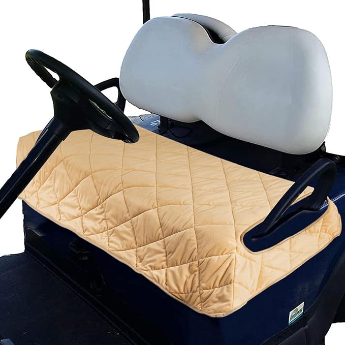 TUYU Golf Cart Seat Covers,EZGO Golf Cart Seat Blanket, Golf Cart Covers for 2-Person Seats Club Car, Golf Cart Accessories Golf Gifts for Men. Heavy Duty Golf Cart Seat Cover