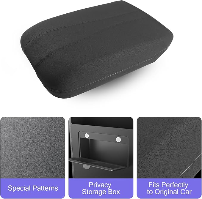 LUWU Center Console Cover Hidden Storage Box Compatible with 2024 2025 2026 Chevy Traverse & GMC Acadia Accessories Silicon Material Armrest Cover Center Console Hidden Organizer Box (2 in 1 Design)