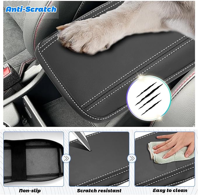 SHAOHAO for 2025 2026 Hyundai Kona Center Console Cover Fit for 2024 2025 2026 Hyundai Kona Accessories (SE, SEL, N Line, Limited Armrest Cover 2025 2026 Kona SX2 Arm Rest Cushion Soft Pad Protector