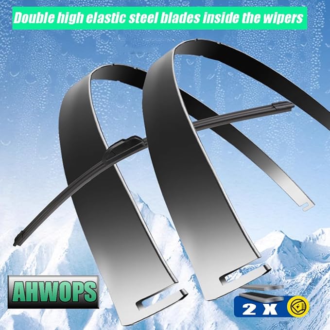 3 Wiper Front and Rear Wiper Blades for 2009-2020 Dodge Journey, OE Original Style (24″/19″ Front/12″ Rear) For My Car