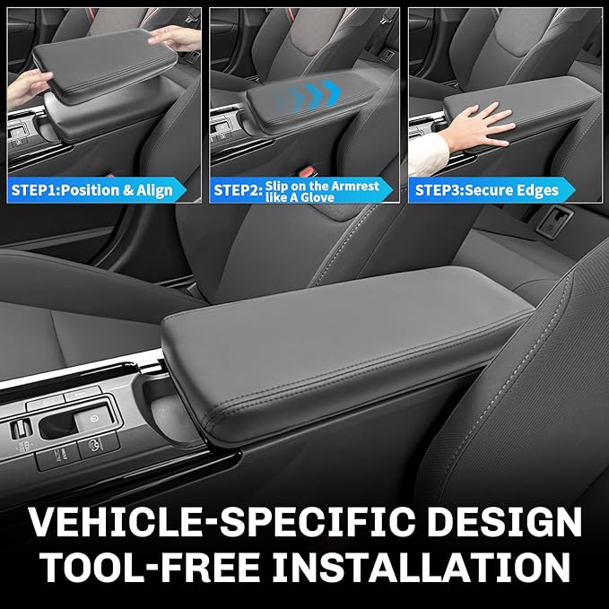 SXCY for 2025 2026 Toyota Prius Armrest Cover for 2025 2026 Toyota Prius Accessories 2026 Prius Center Console Cover 2026 Prius Middle Console Cover (Thin Cover)