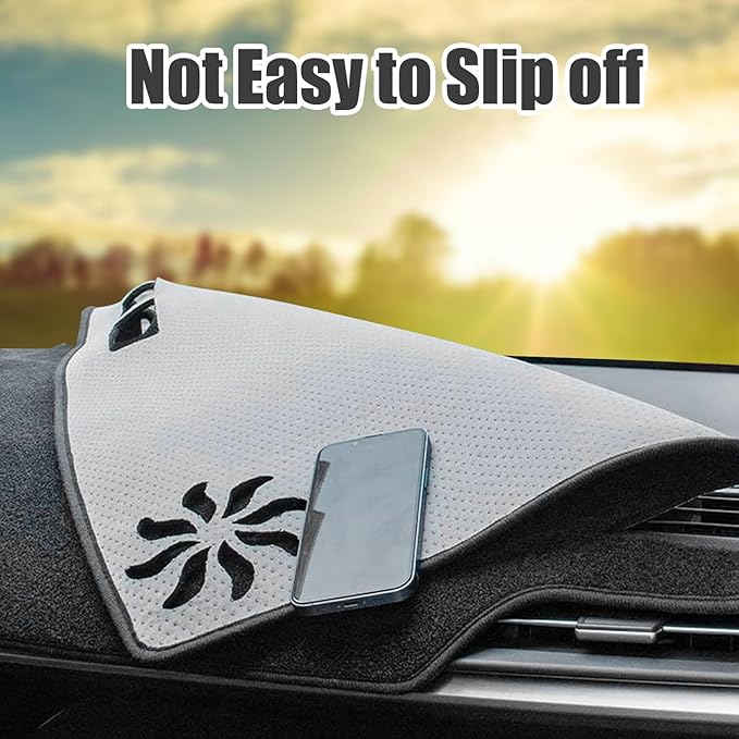 Dash Cover Compatible with Ford Bronco 2021 2022 2023 2024 2025 Accessories Custom Dashboard Cover Carpet Mat Non-Slip