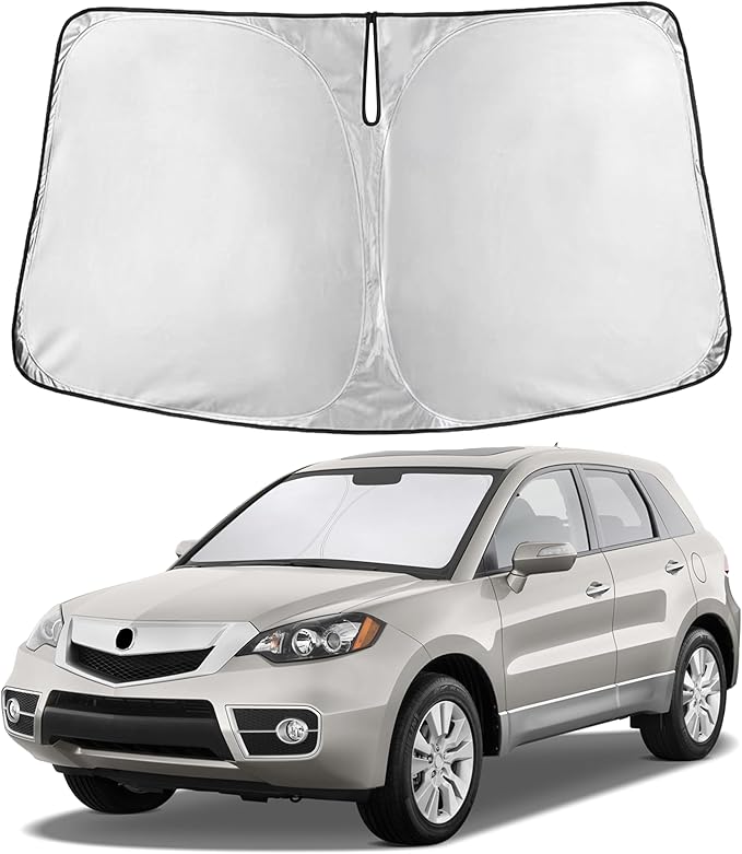 EcoNour Windshield Sunshade Compatible for Acura RDX 2007-2010 2011 2012, Sun Visor for Front Windshield & Window Sun Shade Cover, UV Heat Blocker & Protector, Car Accessories