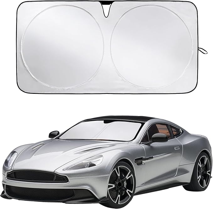 Econour Windshield Sunshade for Aston Martin Vanquish, Vanquish S 2014-2016, 2017, 2018 Sun Visor for Front Window Sun Shade Cover, UV Blocker & Protector, Car Accessories