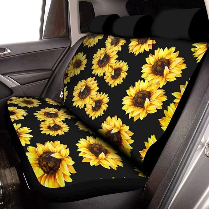 KEIAHUAN Cool Wolf Car Seat Cover Backrest Seat Protector Full Set of 4pcs Universal Car Interior Decorative for Women Ladies Gifts Fit Most Car,Truck,SUV,Van 4Pack Blue