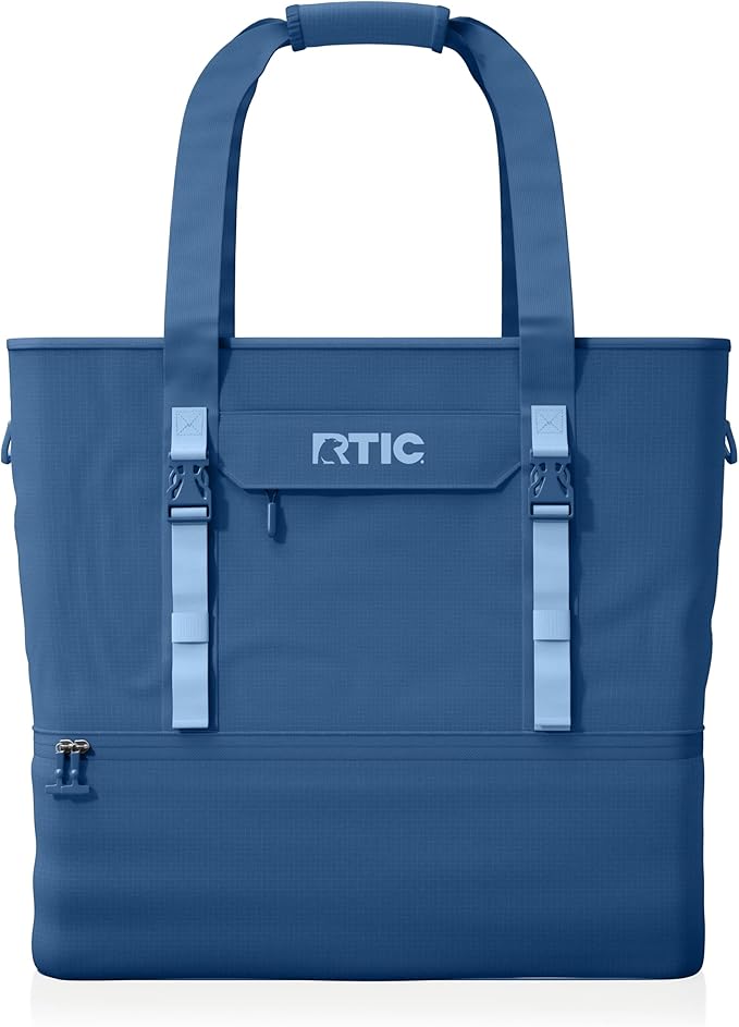 RTIC 2-in-1 Chillout Bag Soft Insulated Cooler Tote, Portable, for Lunch, Beach, Travel, Drink, Beverage, Car, Camping, Picnic, 24-Can Capacity,