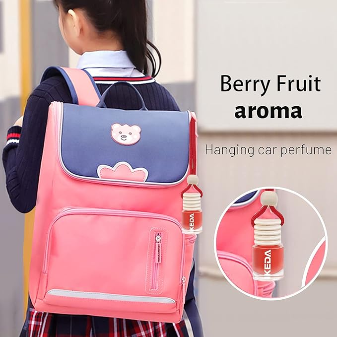 Car Air Freshener 4ml Car Scents | 45-Days Keep Fragrance | Automotive Hanging Diffuser Bottles | Remove Auto Odor Long-Lasting Fresh Air for Home Deodorizer…… (Berry)