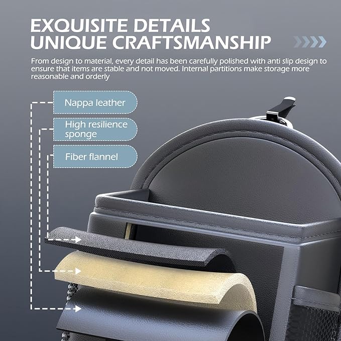 Car Air Vent Storage Bag Organizer Pocket, Multi-functional Air Conditioner Vent Organizer for ID Cards Glasses Phones Pens Keys, Keeps Your Car Neat & Tidy for Stress-free Journey (Black)