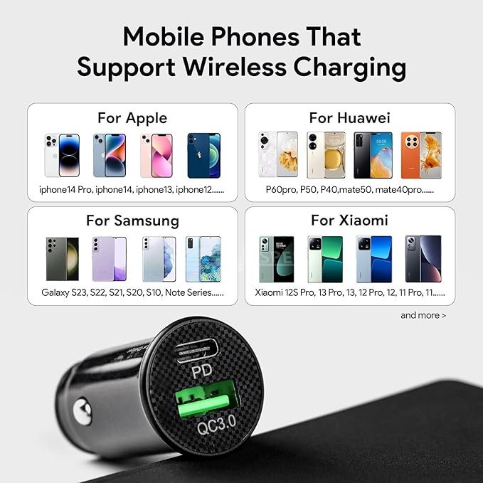 for 2023-2026 Honda CR-V Wireless Charger, 15W Car Qi Charging Station Pad Mat Fits CRV Accessories