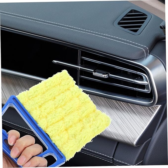 Ipetboom 20pcs Blinds Cleaner Lightweight Portable Duster for Cars Vents Shutters Washable Brush Gentle Bristles for Safe Cleaning for Home Vehicle Use