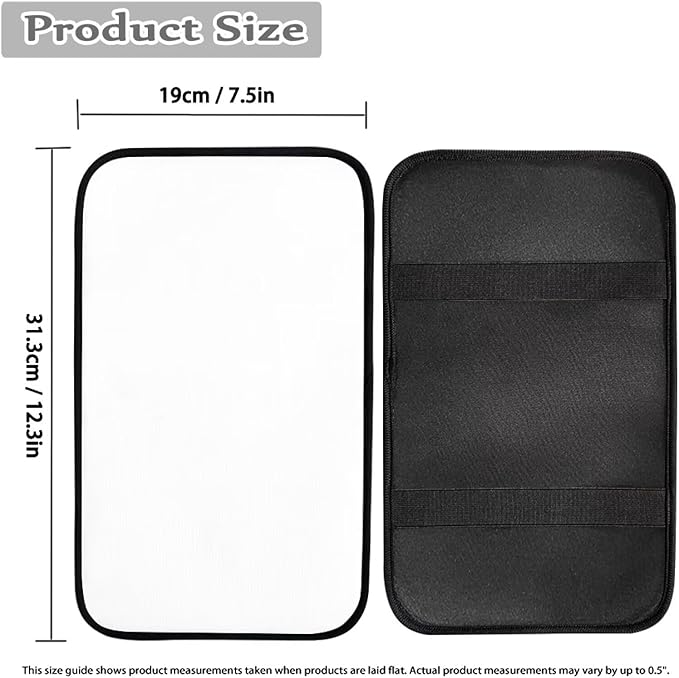 Customized Car Armrest Pads Car Armrest Cushion Arm Rest Covering Car Middle Console Covers Non Slip for Truck Auto SUV Car Accessories
