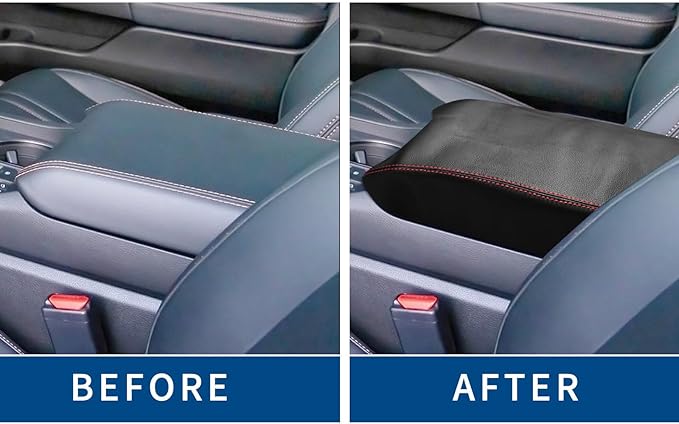 Compatible with Center Console Armrest Cover for Honda Pilot 2023-2026/ Passport 2024-2026/ Ridgeline 2024 2025 Leather Arm Rest Storage Box Lids Cushion Protector Pad