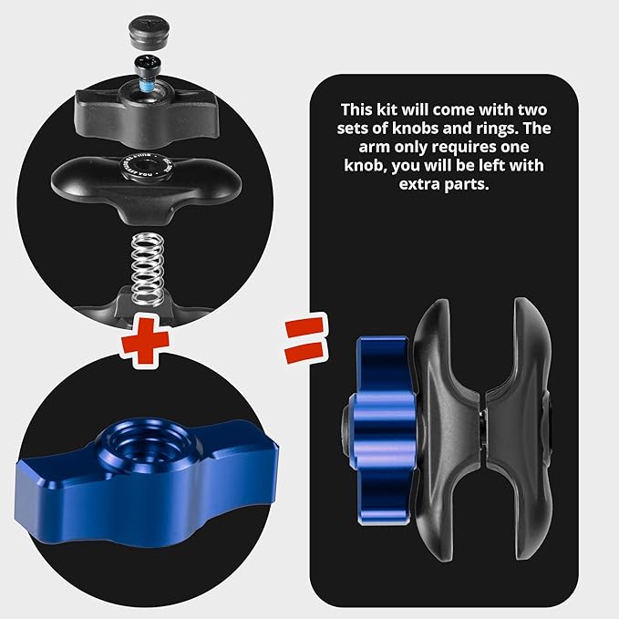 Tackform Link Vent Phone Mount Compatible with 2016-2023 Toyota Tacoma and 2014-2021 Toyota Tundra | Aluminum | Zero Slip | Compatible with MagSafe | Universal Magnetic Holder | 2" Arm | Blue Knob