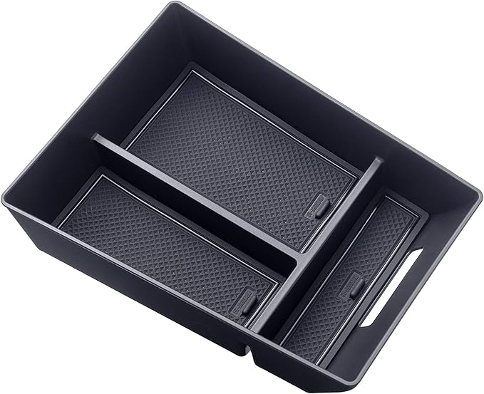 JKCOVER Center Console Organizer Tray Compatible with BMW X5 G05 X7 G07 (2019-2025) and X6 G06 (2020 2021 2022 2023 2024 2025) Accessories Armrest Secondary Storage Box, ABS Plastic