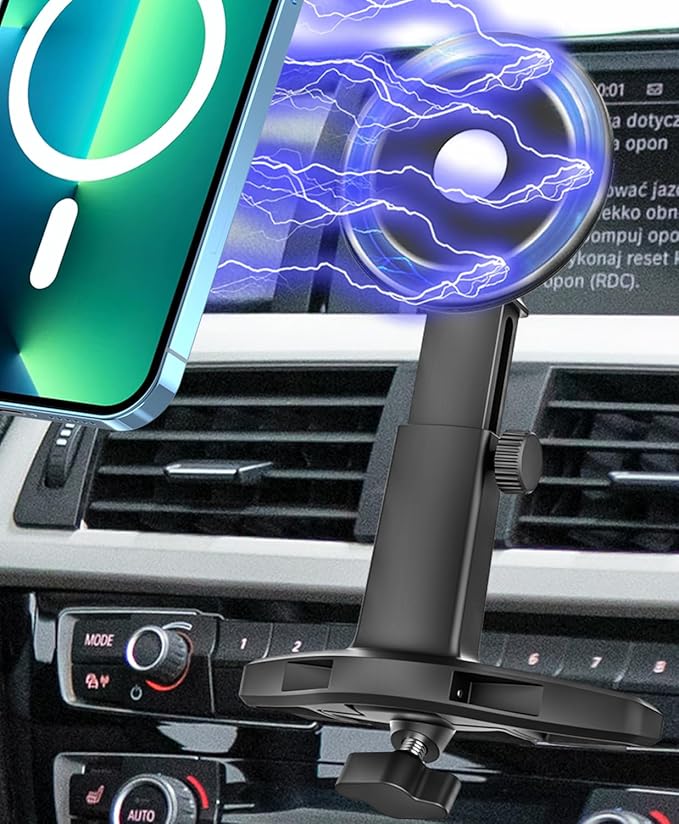 woleyi for MagSafe Car Mount CD Slot【20 Strong Magnets】Height Adjustable Magnetic Phone Holder CD Player, Cell Phone Holders for Your Car for iPhone 17 Pro Max 16 15 14 13 12 Air Plus, All Smartphones