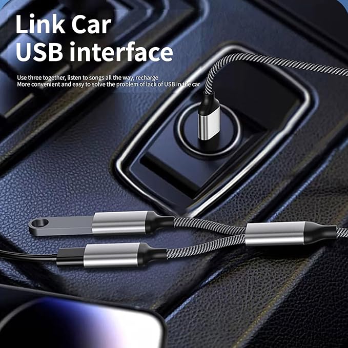 USB Extension Cable Power Splitter Male to Female Adapter Port Extender Hub Data Charger Power Split Adapter USB Hub for Car