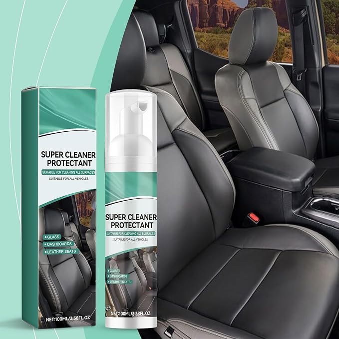 Multifunctional Cleaner For Car Interior Leather And Fabrics Removal Stain 100ml Foam Cleaner And Protectant
