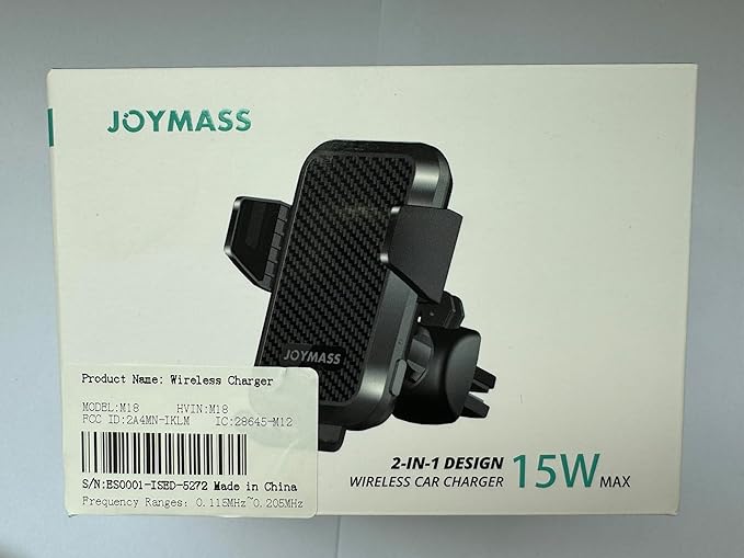 Wireless Car Charger, 15W Fast Charging Auto Clamping Car Charger Cell Phone Holder Mount Vent for iPhone 15 14 13 12 Mini Pro Max, Samsung Galaxy S24 Ultra S23 S22 S21+ Note 20, etc - Purple