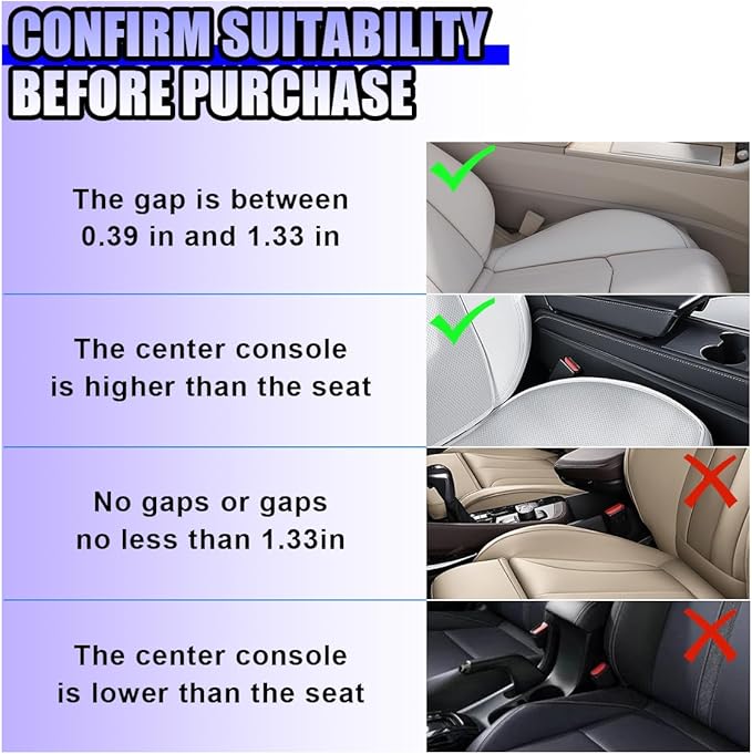 YoRise Car Seat Gap Filler, Multifunctional Car Seat Organizer, Phone Holder Between Seats & Console, Automotive Storage Box Accessories for Keys, Sunglasses, Cards, Phones (Brown)