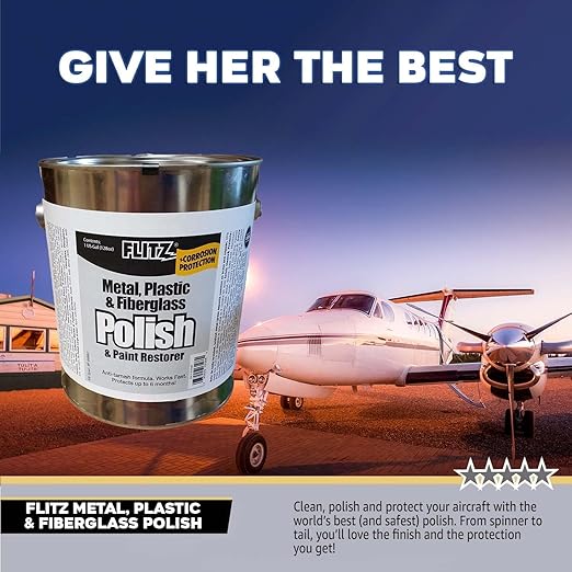 Flitz Metal Polish Paste - 1 Gal of USA-Made Polish for Solid Chrome, Stainless Steel, Aluminum - Non-Abrasive for Light Oxidation - Requires Manual Buffing - Not for Plated/Coated Surfaces (1 Pack)