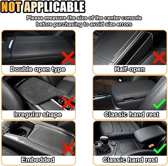 Bling Leather Car Armrest Seat Box Cover, Car Console Armrest Cover with Crystal Rhinestones, Anti-Scratch Waterproof Auto Center Console Protector Cushion Pad for Car SUV Truck (Pink)
