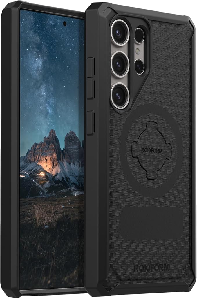 Rokform - Galaxy S24 Ultra Case, Rugged Series, Magnetic Case with Twist Lock, Drop Tested Armor (Black)