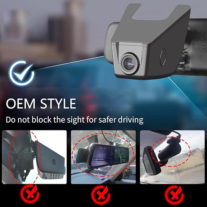 Front 4K & Rear 1080P Dash Cam Custom fit for Subaru Forester 2016-2024 & Fits 2025 Forester Wilderness only (Model A), Base Limited Premium Sport Touring etc, UHD 2160P Video,App & WiFi, 128GB Card