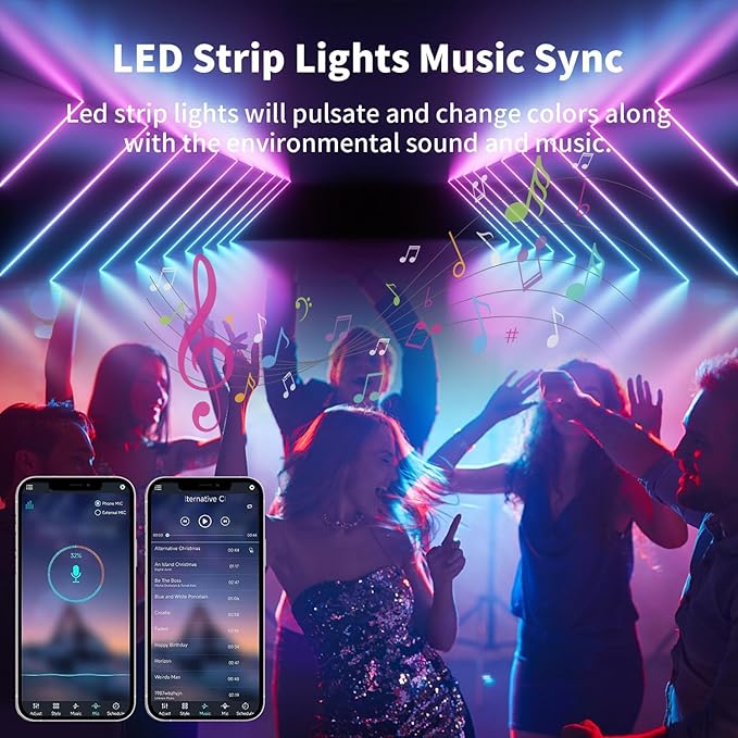 iNextStation 49.2FT RGB Neon LED Strip Lights, 24V Waterproof Silicone Rope Light, Music Sync, Color Changing, App & Remote Control, for Bedroom, Outdoor, Wall, Ceiling Decor