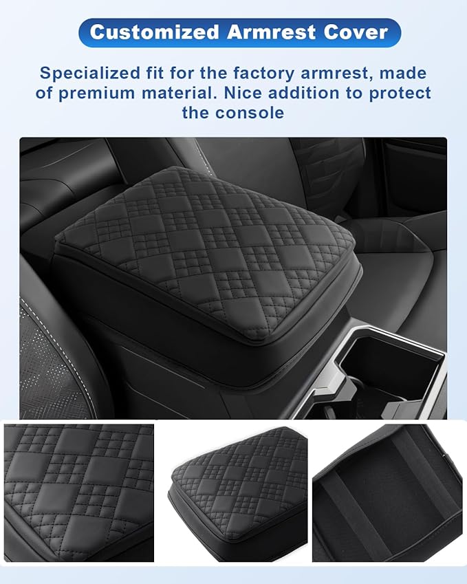 CDEFG for 2025 2026 Toyota 4Runner Center Console Cover for 2025 2026 Toyota 4Runner Accessories Armrest Cover 2025 2026 4Runner Middle Console Pad Arm Rest Cushion Leather Cover