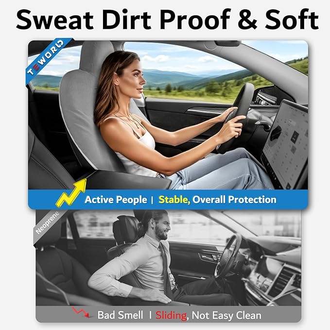 Premium Microfiber Towel Tesla Model Y Juniper/3 Seat Cover, Waterproof | Sweatproof | Machine Washable | Non-Slip, Seat Protector for Tesla Model 3/Y 2016-2026 Interior Accessories - (1Pack, Gray)