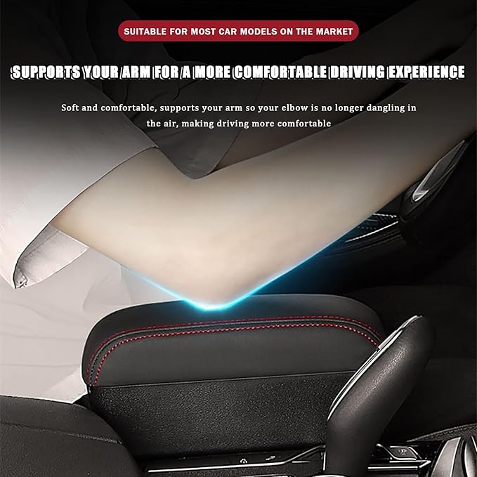 Car Armrest Storage Box Organizer for Nissan Versa 2006–2025, Forearm Wrist Support Adjustable Center Console Armrest Pad Car Seat Gap Filler Organizer