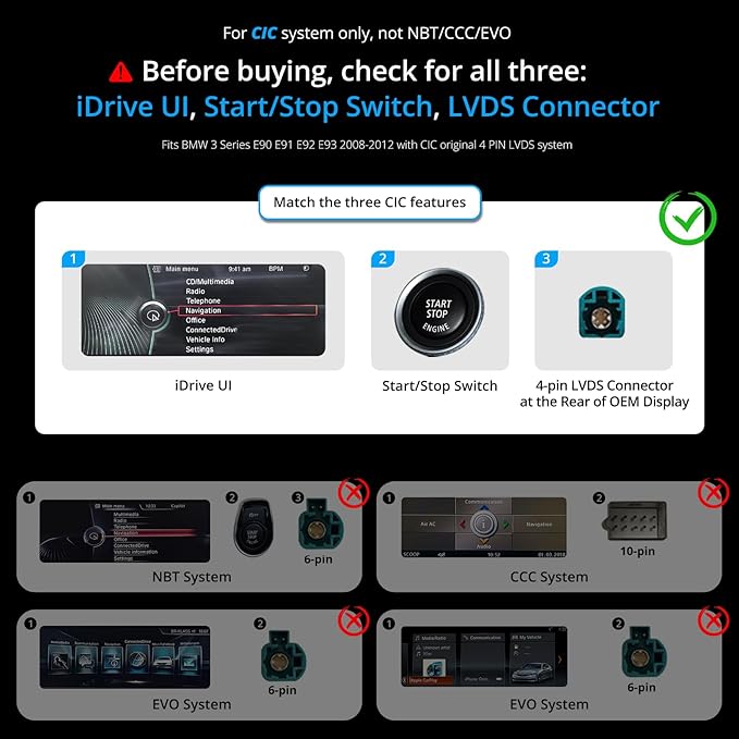[12.3 inch] ATOTO Android Car Stereo Compatible with BMW 3 Series E90 E91 E92 E93 2008-2012 CIC System, Keep Original Function, Wireless CarPlay & Android Auto, 4G LTE,GPS Tracking, Dual B