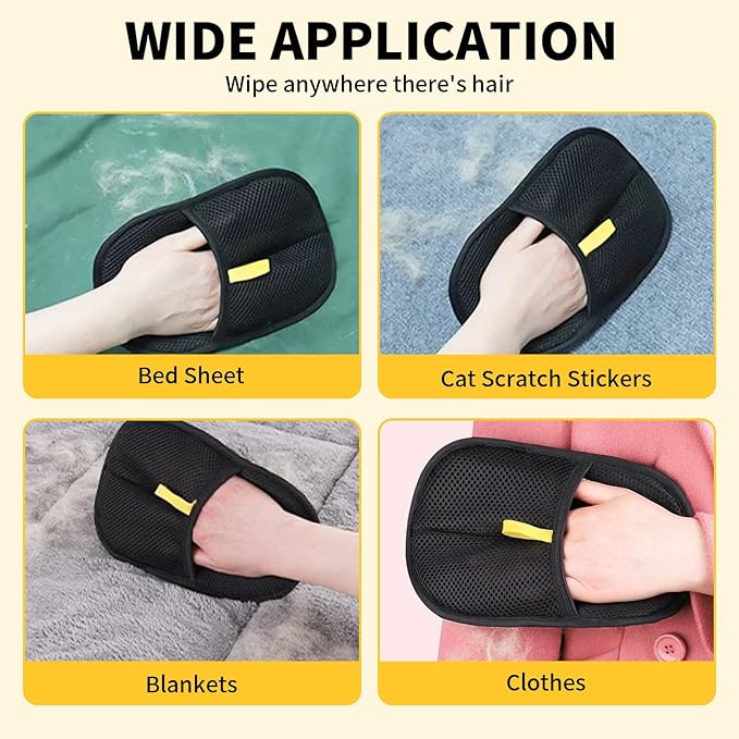 1 Pcs Pets Static Removal Gloves, Reusable Cat Dog Electrostatic Hair Remover Grooming Glove Tool