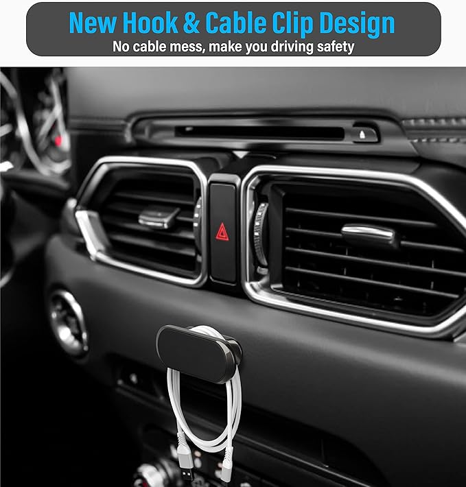 TT&C 2-Pack Magnetic Phone Mount for Car Dashboard - Super Strong N52 Cell Phone Holder (High-Bond Adhesive) - Compatible with Samsung Galaxy S25 S24 S23 Ultra, Pixel 9 & All Other Phones