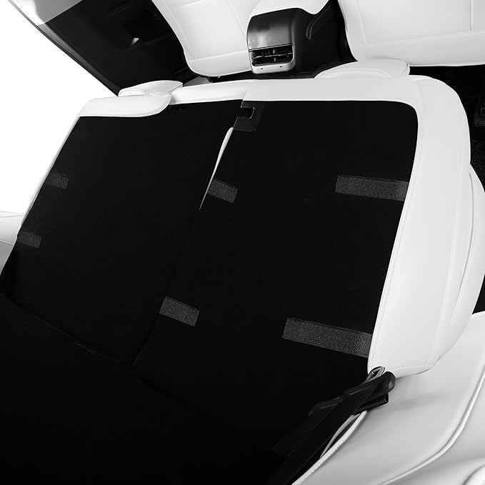 White Car Seat Cover for Tesla Model 3 2017 2018 2019 2020 2021 2022 2023 Waterproof Nappa Leather Seat Cover Full Set(White-Model 3)