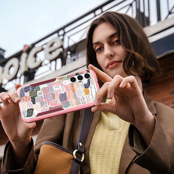 for Samsung Galaxy A16 5G Phone Case - Compatible with MagSafe Women Girls Cute Magnetic Protective Cover Girly Kawaii Pretty Unique Heavy Duty Shockproof Design for Samsung A16 5G Case