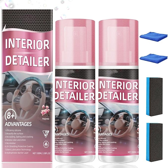 2PCS Polishing Cleaner Car Interior,100ml Polishing Cleaner car Interior,2026 Upgrade Car Interior Cleaner Spray,Total Car Interior Cleaner Rejuvenation,Interior All Purpose Car Cleaner