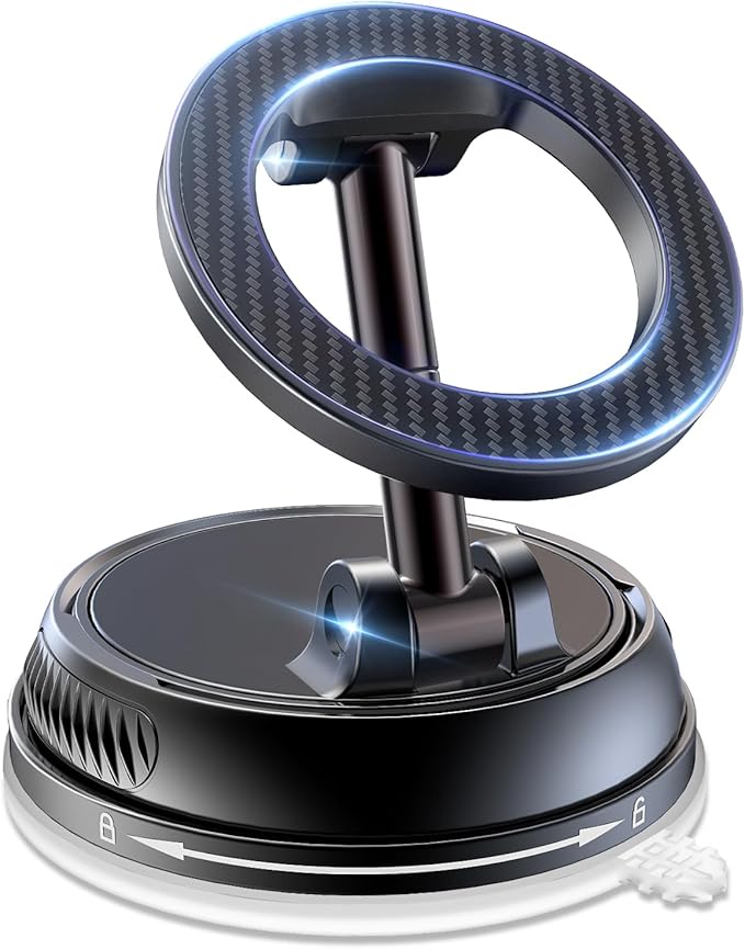 Car Phone Holder for Magsafe,[122+LBS Strongest Suction & 2400gf Magnetic],360° Adjustable,Phone Holders for Your Car,Car Phone Mount,Car Accessories for Your Car/Gym/Mirror Mount for iPhone&Android