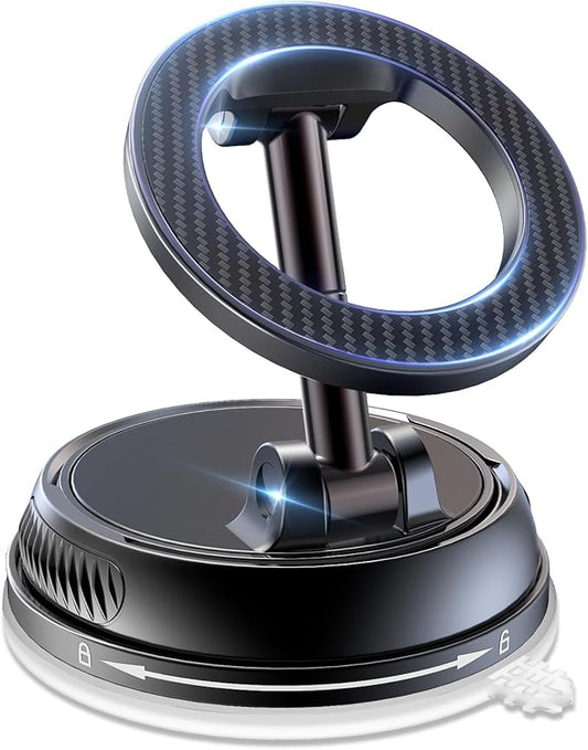 Car Phone Holder for Magsafe,[122+LBS Strongest Suction & 2400gf Magnetic],360° Adjustable,Phone Holders for Your Car,Car Phone Mount,Car Accessories for Your Car/Gym/Mirror Mount for iPhone&Android