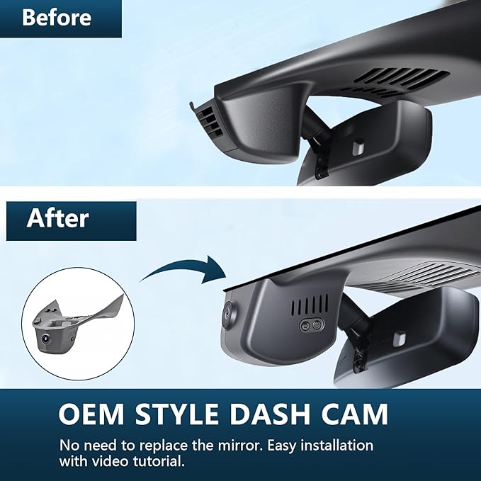 Mangoal Front 4K & Rear 1080p Dash Cam Custom fit for Mazda CX-50 2025 2026(Model B), UHD 2160P Video, Free App & WiFi, 128GB Card