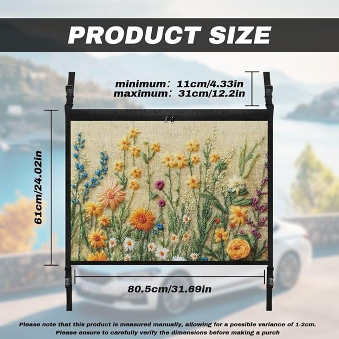 Flower Cluster Car Roof Seat Organizer Hanging Car Storage Bag Inner Car Accessories Storage for Kids Pets' Items for Travel