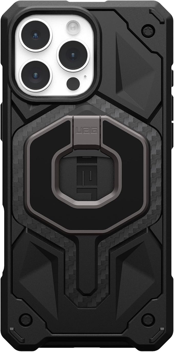 URBAN ARMOR GEAR UAG Magnetic Ring Stand Monarch Mag2 w/Built-in Bottle Opener - Ultra-Strong Double Magnet MagSafe Compatible Metal Phone Ring Grip 360 Rotation Multi-Functional Kickstand, Gunmetal