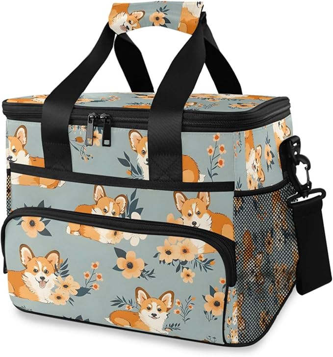 Cooler Bag Insulated Picnic Bag Large Lunch Box Reusable Tote Bag Soft Sided Portable Beach Cooler Grocery Camping