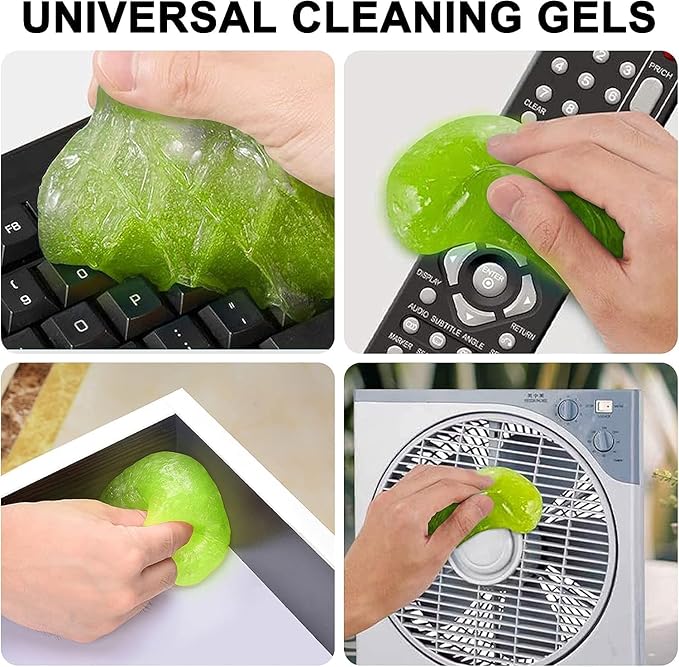 A.D. International Universal Cleaning Gel for Car Automotive Dust Car Crevice Cleaner Cleaning Mud Dust for Cars and Keyboard Cleaner Gel Clean Slime Reusable Car Vent Cleaner