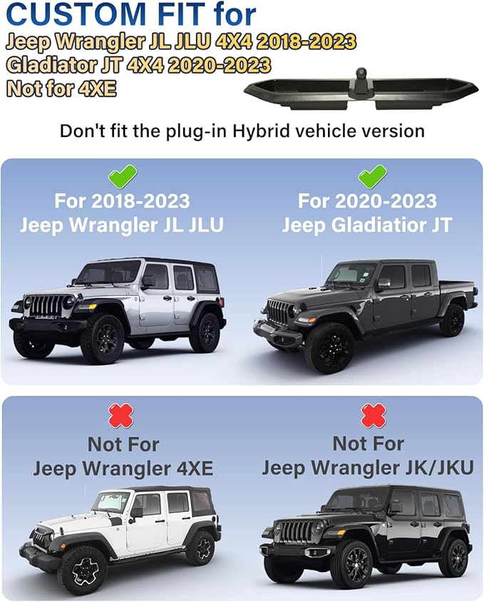 SKYLOTEC Phone Mount for Jeep Wrangler JL JLU 2018-2023/Gladiator JT 2020-2023 Accessories Automobile Cradles, Dashboard Mount Phone Holder Dash Tray Not Block Air Vent (Only for 4X4, Not for 4XE)