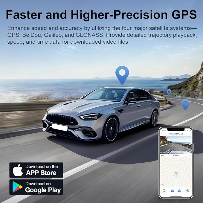 Mangoal 4K Dash Cam Custom fit for 11th Honda Civic 2022-2026(Gray), Si Type R Hatchback XL Sport SE EX_L Touring 1.5 2.0T, Integrated OEM Look, UHD 2160P Video, WiFi & App, GPS, 64GB Card