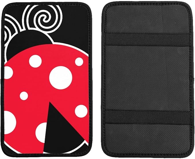Ladybug Universal Center Console Armrest Cover Pad Car Armrest Protector for Most Cars, Suvs & Trucks, Cushion with Easy Installation