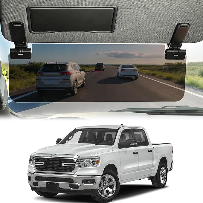 JOYTUTUS Large Sun Visor Extender for SUV Pickup Truck, Polarized Sun Visor Extender Universal Sun Blocker UV400, Adjustable Visor Extension for Car Visor,Double-Clip,Anti Glare Stray Light
